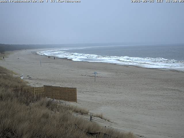 Archiv Foto Webcam Usedom: Strand von Karlshagen und Trassenheide