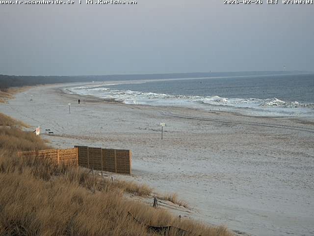 Archived image Webcam Beach of Usedom, near Trassenheide and Karlshagen