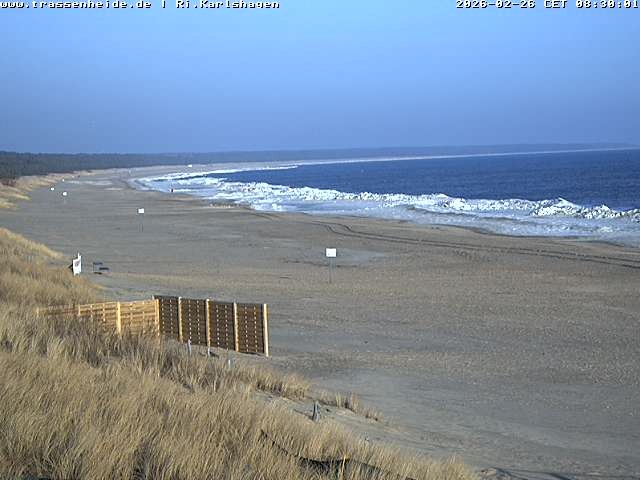 Archived image Webcam Beach of Usedom, near Trassenheide and Karlshagen
