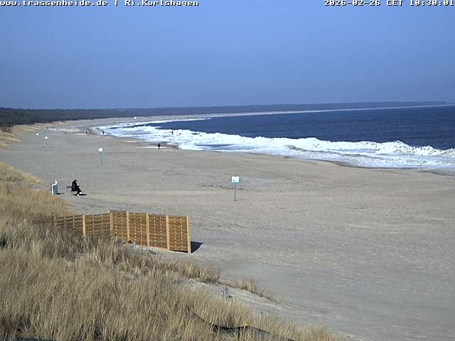 Archived image Webcam Beach of Usedom, near Trassenheide and Karlshagen