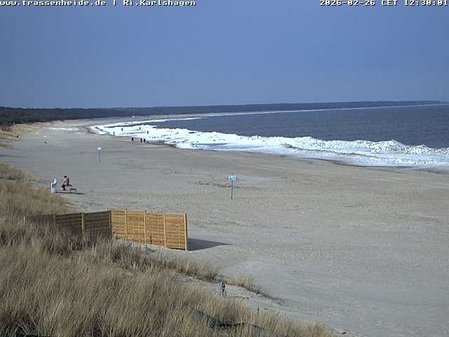 Archived image Webcam Beach of Usedom, near Trassenheide and Karlshagen