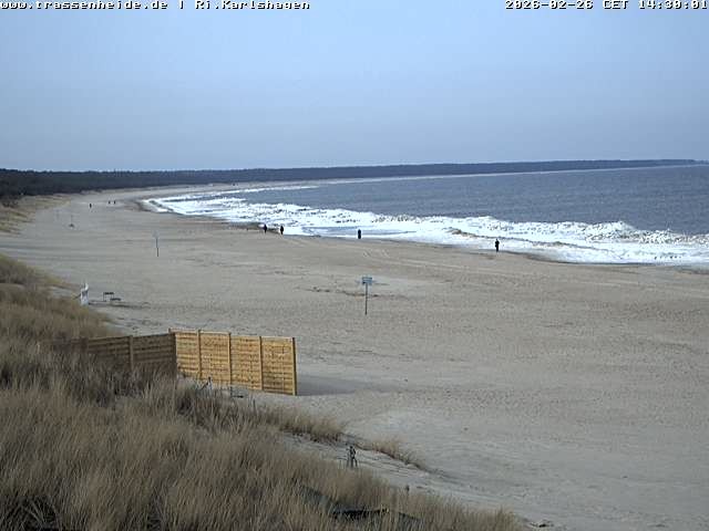 Archived image Webcam Beach of Usedom, near Trassenheide and Karlshagen