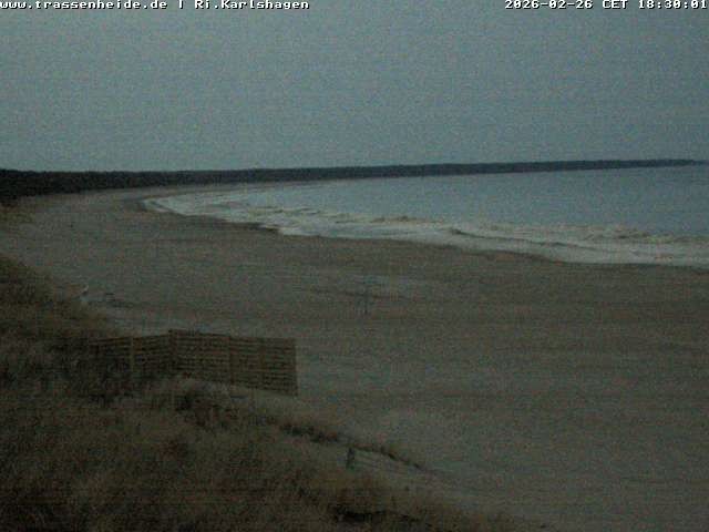 Archived image Webcam Beach of Usedom, near Trassenheide and Karlshagen