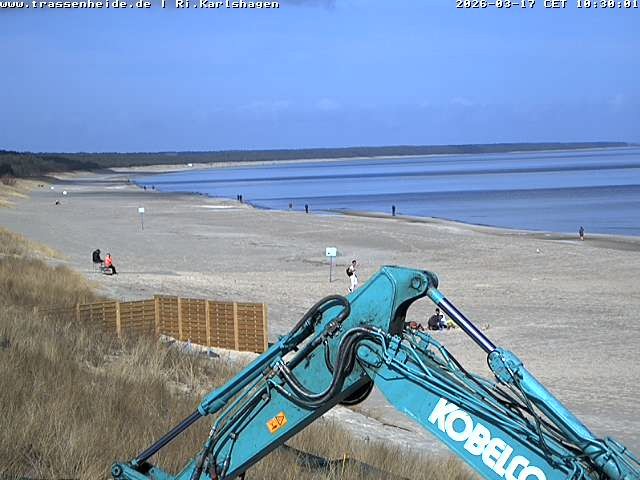 Archiv Foto Webcam Usedom: Strand von Karlshagen und Trassenheide