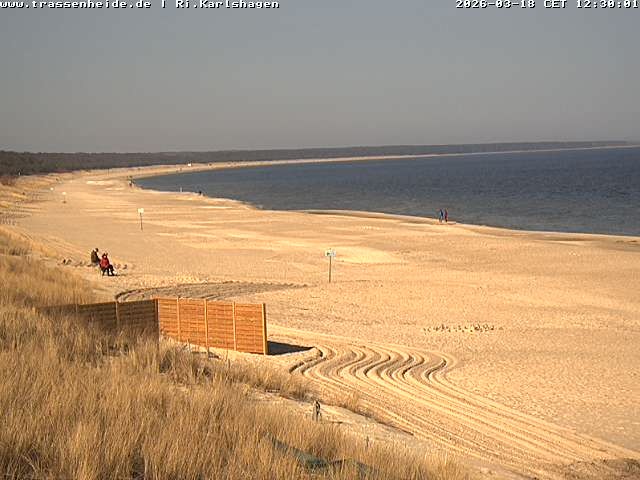 Archiv Foto Webcam Usedom: Strand von Karlshagen und Trassenheide
