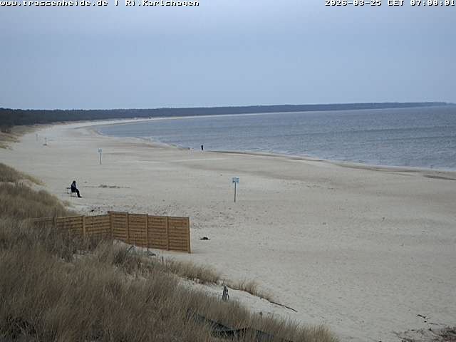 Archived image Webcam Beach of Usedom, near Trassenheide and Karlshagen