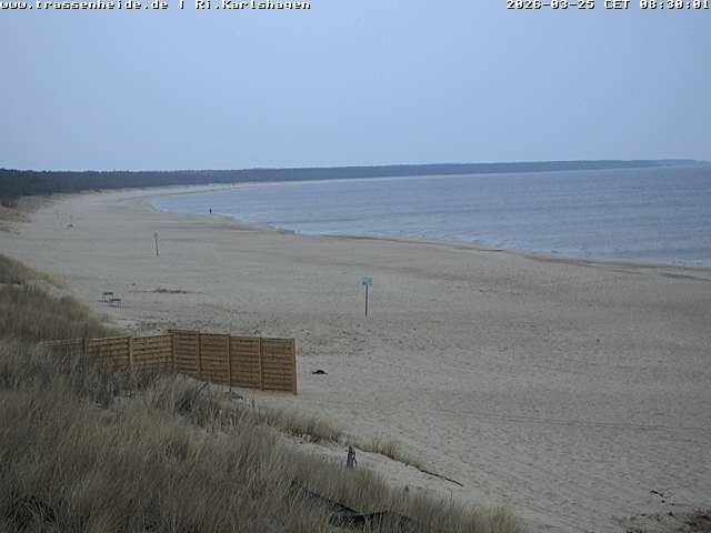 Archived image Webcam Beach of Usedom, near Trassenheide and Karlshagen