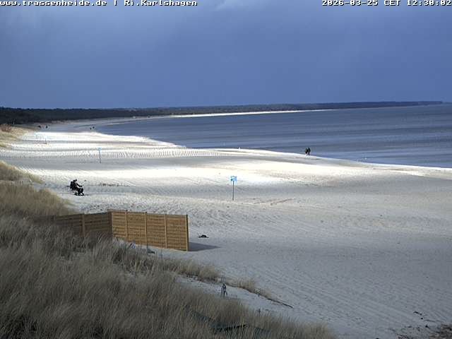 Archived image Webcam Beach of Usedom, near Trassenheide and Karlshagen