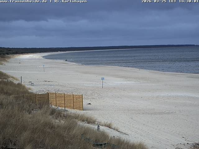Archived image Webcam Beach of Usedom, near Trassenheide and Karlshagen