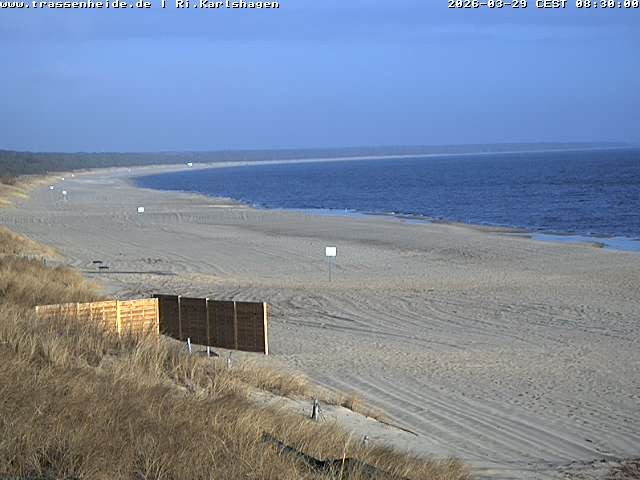 Archiv Foto Webcam Usedom: Strand von Karlshagen und Trassenheide