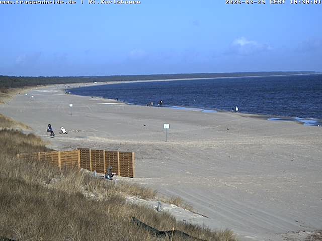 Archiv Foto Webcam Usedom: Strand von Karlshagen und Trassenheide