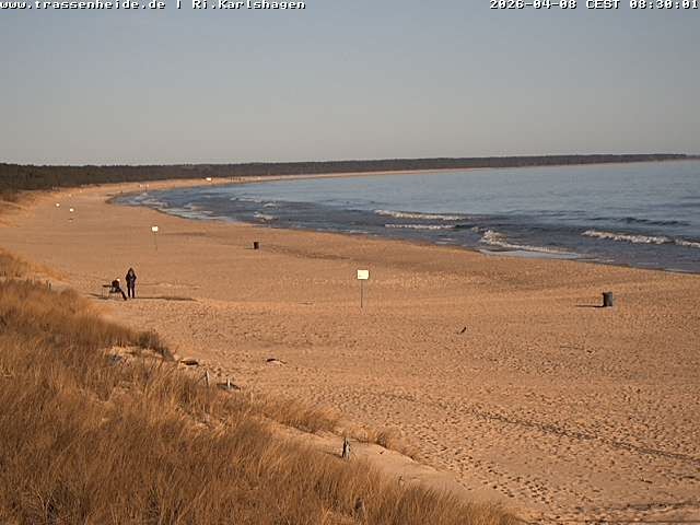 Archiv Foto Webcam Usedom: Strand von Karlshagen und Trassenheide
