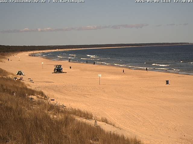 Archiv Foto Webcam Usedom: Strand von Karlshagen und Trassenheide