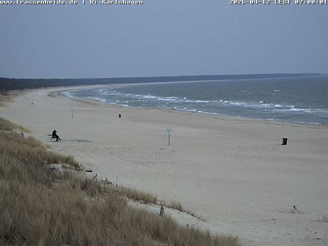 Archiv Foto Webcam Usedom: Strand von Karlshagen und Trassenheide