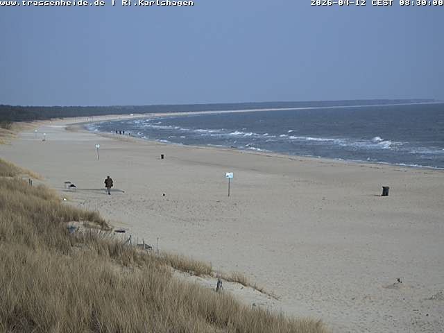 Archiv Foto Webcam Usedom: Strand von Karlshagen und Trassenheide