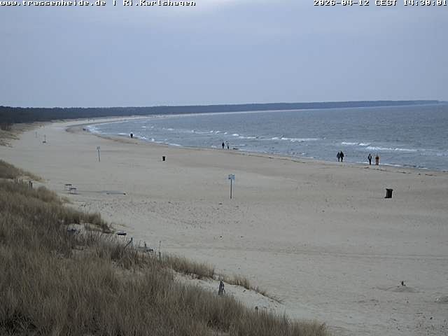 Archiv Foto Webcam Usedom: Strand von Karlshagen und Trassenheide