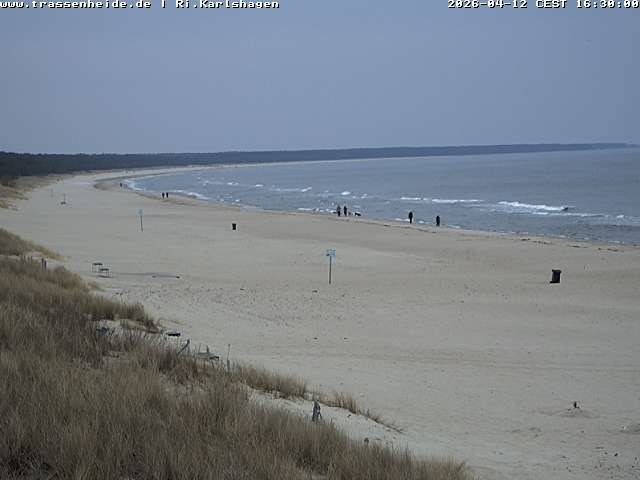 Archived image Webcam Beach of Usedom, near Trassenheide and Karlshagen