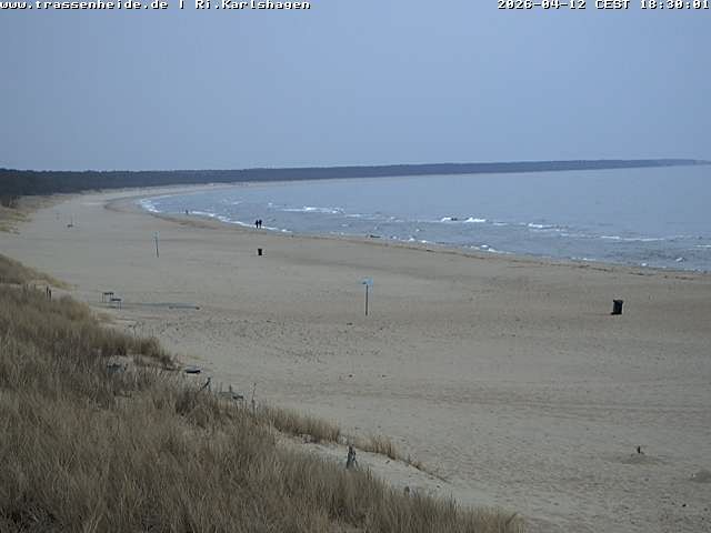Archived image Webcam Beach of Usedom, near Trassenheide and Karlshagen