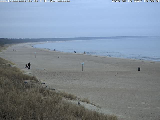 Archiv Foto Webcam Usedom: Strand von Karlshagen und Trassenheide