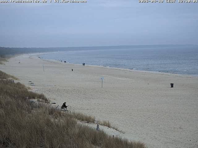 Archiv Foto Webcam Usedom: Strand von Karlshagen und Trassenheide