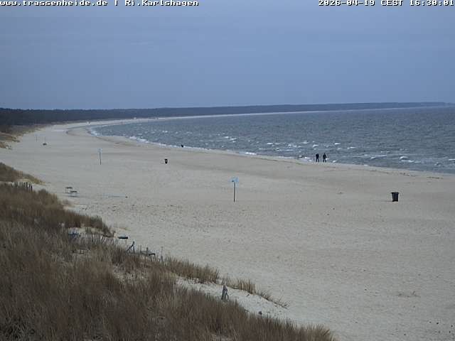 Archiv Foto Webcam Usedom: Strand von Karlshagen und Trassenheide