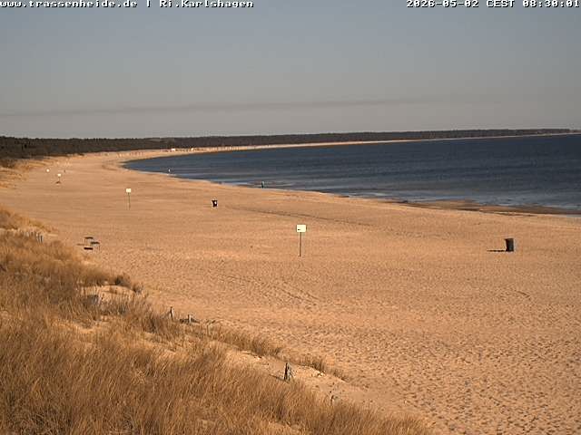 Archiv Foto Webcam Usedom: Strand von Karlshagen und Trassenheide