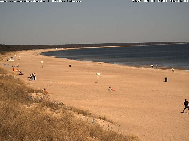 Archiv Foto Webcam Usedom: Strand von Karlshagen und Trassenheide