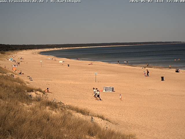 Archiv Foto Webcam Usedom: Strand von Karlshagen und Trassenheide