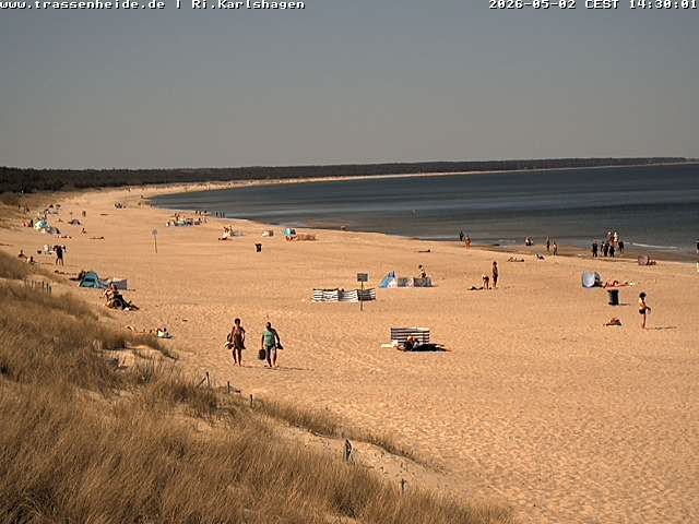 Archiv Foto Webcam Usedom: Strand von Karlshagen und Trassenheide