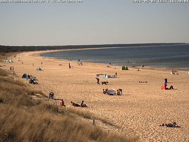 Archiv Foto Webcam Usedom: Strand von Karlshagen und Trassenheide