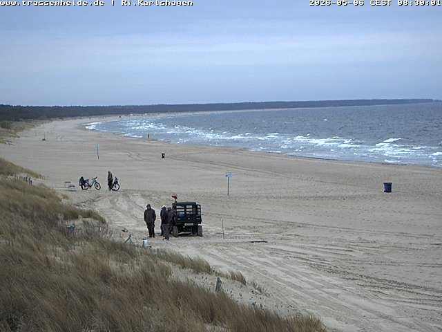 Archived image Webcam Beach of Usedom, near Trassenheide and Karlshagen