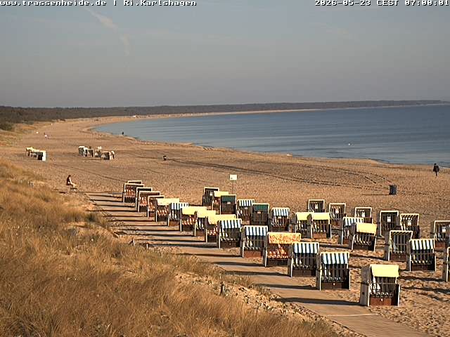 Archiv Foto Webcam Usedom: Strand von Karlshagen und Trassenheide