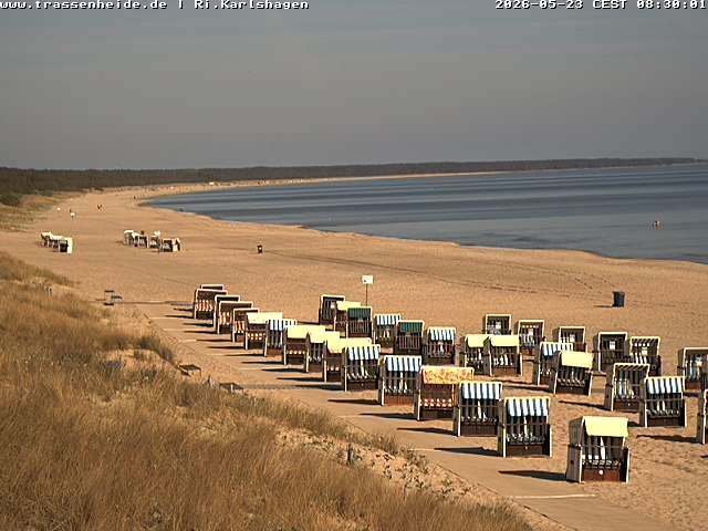 Archiv Foto Webcam Usedom: Strand von Karlshagen und Trassenheide