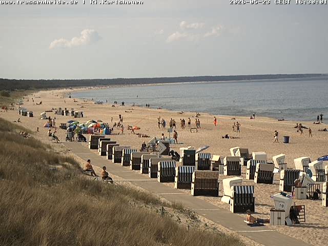 Archiv Foto Webcam Usedom: Strand von Karlshagen und Trassenheide
