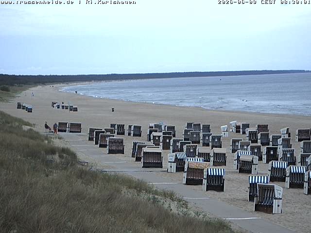 Archiv Foto Webcam Usedom: Strand von Karlshagen und Trassenheide