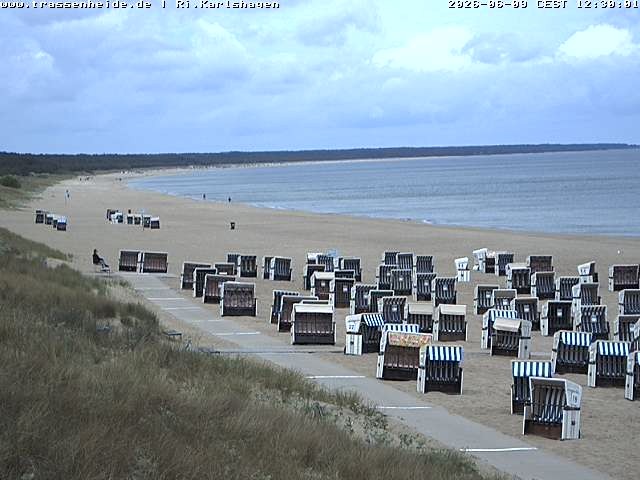 Archiv Foto Webcam Usedom: Strand von Karlshagen und Trassenheide