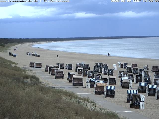 Archiv Foto Webcam Usedom: Strand von Karlshagen und Trassenheide