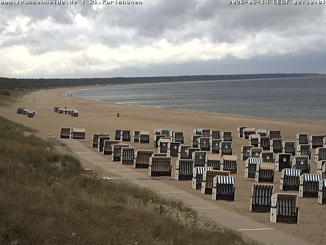 Archived image Webcam Beach of Usedom, near Trassenheide and Karlshagen