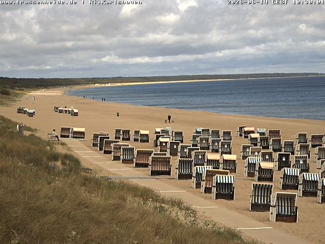 Archiv Foto Webcam Usedom: Strand von Karlshagen und Trassenheide