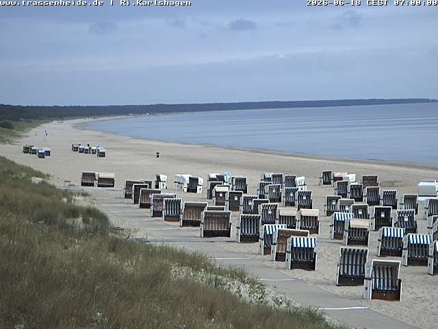 Archived image Webcam Beach of Usedom, near Trassenheide and Karlshagen