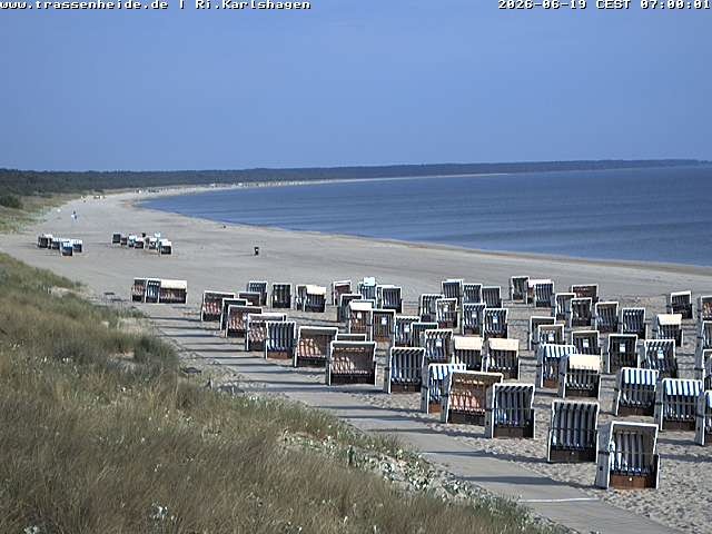 Archiv Foto Webcam Usedom: Strand von Karlshagen und Trassenheide