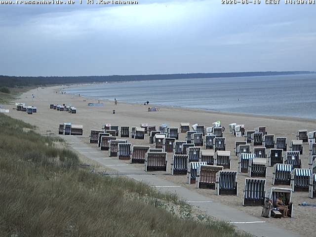 Archiv Foto Webcam Usedom: Strand von Karlshagen und Trassenheide