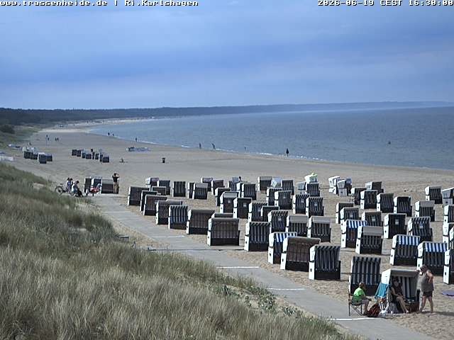 Archiv Foto Webcam Usedom: Strand von Karlshagen und Trassenheide