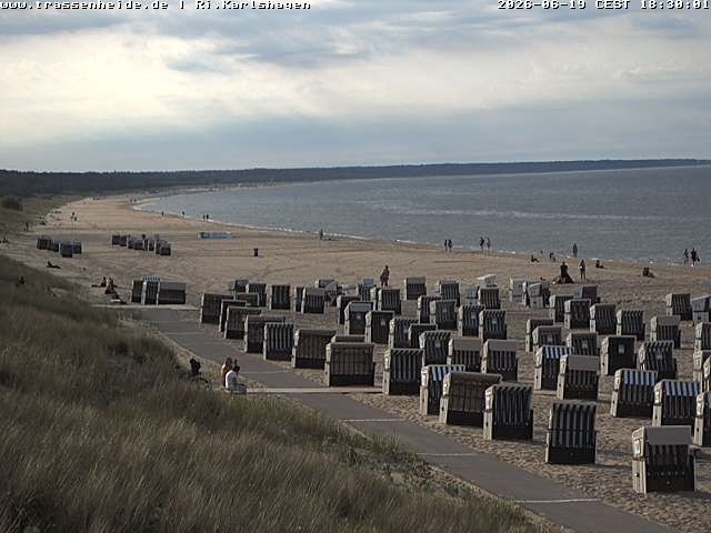 Archiv Foto Webcam Usedom: Strand von Karlshagen und Trassenheide