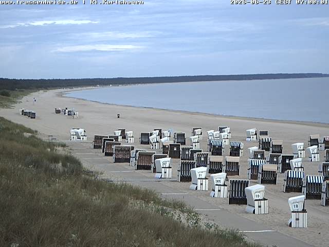Archiv Foto Webcam Usedom: Strand von Karlshagen und Trassenheide
