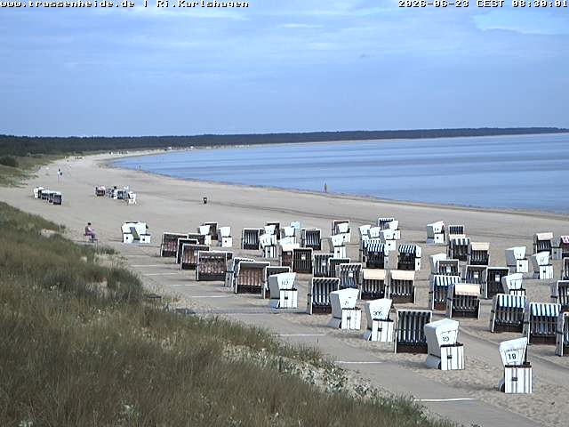 Archiv Foto Webcam Usedom: Strand von Karlshagen und Trassenheide