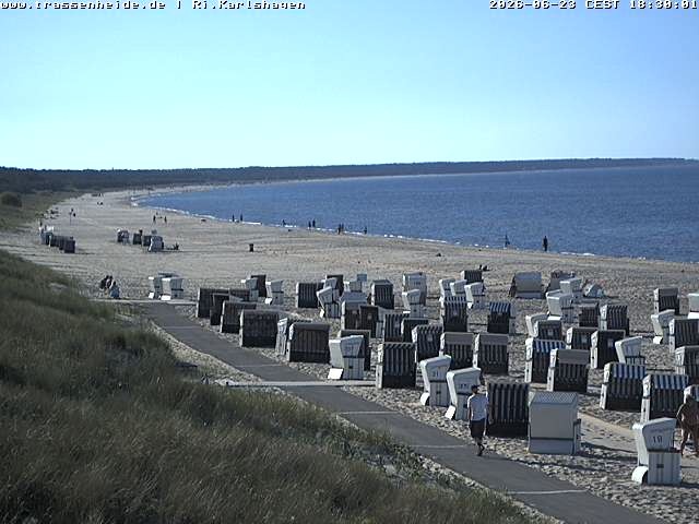 Archived image Webcam Beach of Usedom, near Trassenheide and Karlshagen