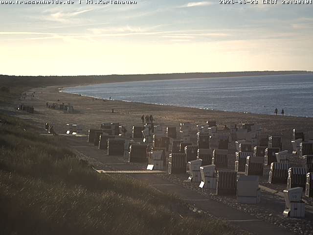 Archived image Webcam Beach of Usedom, near Trassenheide and Karlshagen