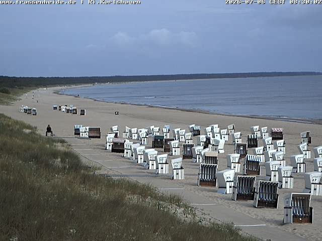 Archiv Foto Webcam Usedom: Strand von Karlshagen und Trassenheide