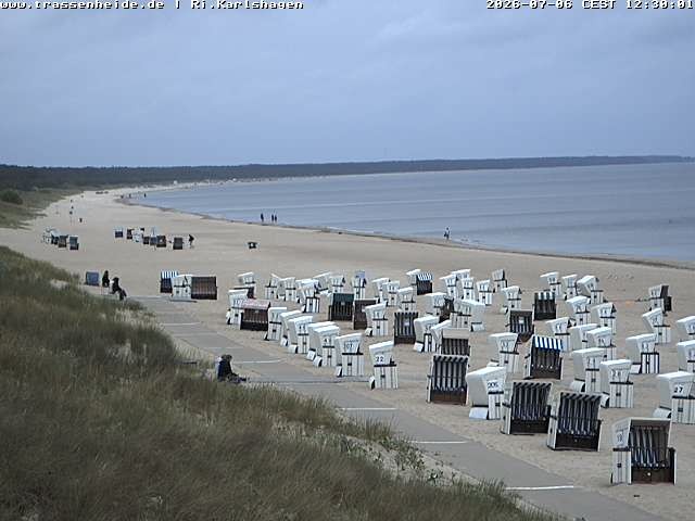 Archiv Foto Webcam Usedom: Strand von Karlshagen und Trassenheide